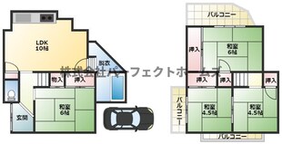 津田元町4丁目戸建　賃貸の物件間取画像